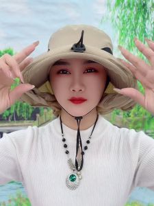 Mũ Lưỡi Trai Chống Nắng Cho Nữ Mùa Hè 2025 Mũ Leo Núi Thoáng Khí Mũ Lưỡi Trai Vải Polyester Chống Tia UV Mũ Lưỡi Trai Vải Denim