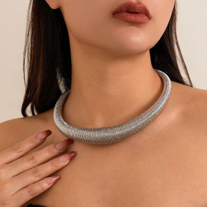 Ingemark | Ingemark Exaggerated Heavy Metal Chunky Torques Necklace for Women Punk Vintage Thick Chain Short Choker Jewelry Steampunk