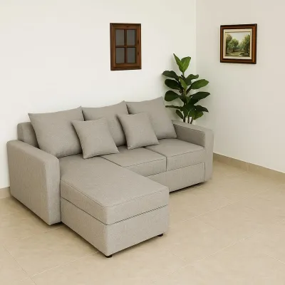 Sofa L selonjor minimalis/sofa tamu selonjoran