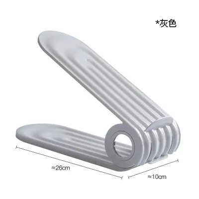 Foldable Double Layer Shoe Rack Shoe Cabinet Divider Shoe Support Layer Organizer Plastic Material Simple Modern Style