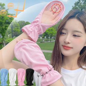 Summer UV Protection Sunscreen Gloves Women Ice Outdoor Breathable Thin Lady Cover Finger Gloves Cycling Anti-sunburn Sleeve