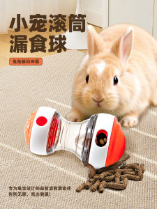 Interactive Rabbit Toy Rolling Food Dispensing Training Wheel Chew Proof Pet Toys for Guinea Pigs And Rabbits Stress Relief