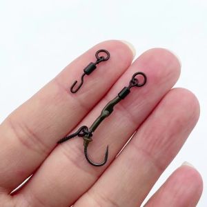 20 pieces of European fishing group QC swivels carp fishing sub-line anti-tangle connection accessories 360-degree flip fishin
