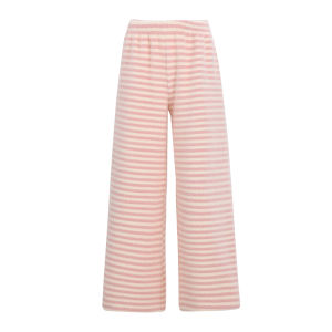 Weekend hub | Pink Stripe High-waist Wide Leg Long Pants