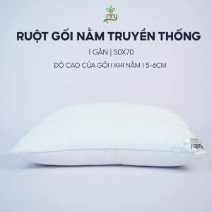 Ruột Gối Nằm Lông Vũ Nhân Tạo Chuẩn Khách Sạn 5 Sao Bông Sợi Cực Mịn Cảm Giác Nằm Êm Ái Kích Thước 50x70cm
