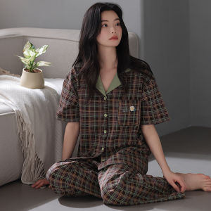 MiiOW | Áo khoác cardigan tay ngắn mùa hè bằng cotton nguyên chất dành cho nữ Áo ngủ có đệm ngực Áo khoác ngoài thoải mái thoáng khí