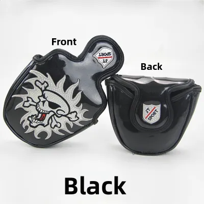 Skull Embroidered Half Circle Putter Cover