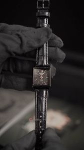 Jam Tangan Wanita Christophe Arden CA 2003 LDLIPBARG Black Dial Black Leather Strap