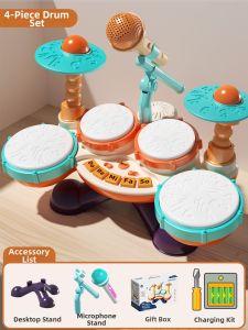 YISBRO | Toddler Musical Drum Set 2 Small Drums