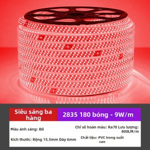 ZHENNIU | Dải Đèn LED Nhiều Màu Siêu Sáng Dán Tự Dính Chống Nước 220V