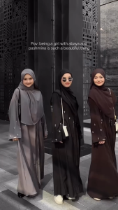 Meca Gamis Abaya Wanita 2 Layer Ceruty Muslimah Apliaksi Payet Simple Fashionable Modern 2025