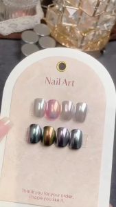 Set tráng gương metan ánh màu 4 màu tráng gương nail