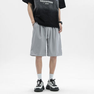 Quick Dry Ice Silk Mens Shorts Summer Thin Fashionable Running Fitness Five-Quarter Length Straight Leg Casual Sport Pants