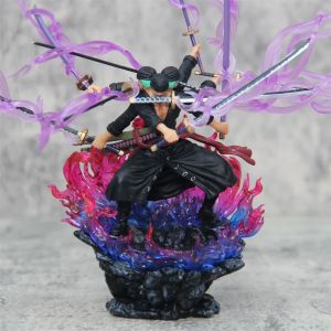 Bandai | One Piece Zoro Action Figure Anime Figure Asura Roronoa Zoro Statue Action Figure Collection Model Toy for Xmas Collection Gitf