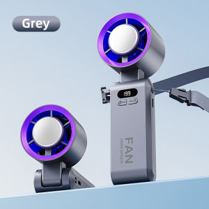 [🇲🇾Stock]🚀DANYCASE Portable Cooling Fan Mini Fan | Versatile 3-in-1 Rechargeable Turbo Fan | Strong Wind | 199-Speed | 5 Speeds Adjustment | Foldable Design | Digital Display