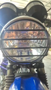 Moto Headlamp Amber Headlights Classic Round For Yamaha YBR125 YBR 125 2002 - 2013