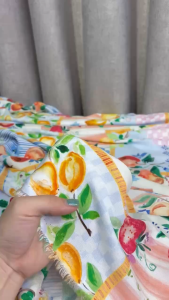 VẢI TOLE/LANH HOẠ TIẾT TRÁI CÂY | KHỔ 1M45 | VẢI NHÀ PHẠM