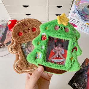 New 2025 Christmas Tree Card Holder For 3inch Cards Keychain Plush Kpop Photo Card Sleeves