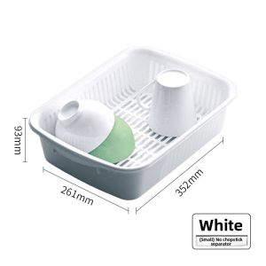 ASVEL | Home Utensil Storage Box with Drainage Rack