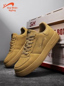 K-BIRD | Summer Wheat Color New Design Air Force One Style Couples Casual Skate Shoes