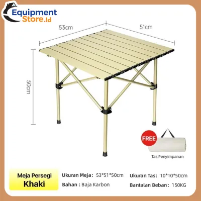MEJA LIPAT CAMPING OUTDOOR BERKEMAH FOLDING CHAIR