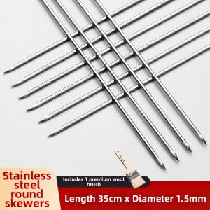 TAFUMAN | Stainless Steel Skewers for Grilling Meat Wings and Commercial Use
