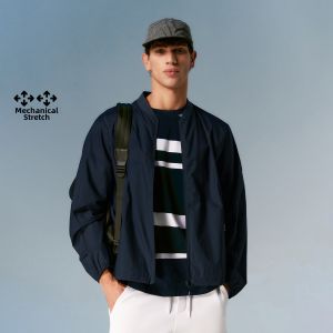Jack Jones | Elastic Fabric Mens Jacket Summer Casual Plain