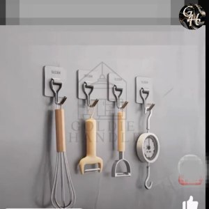 Gantungan Kamar Mandi Tempel Serbaguna Hook Hanger Baju Dapur Dinding Tembok SUS 304