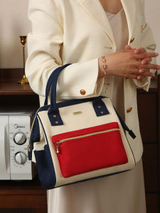 Tomill Lunch Box Bag Insulated Thermal Portable Handbag for Students Large Capacity Aluminum Foil Bag Ideal for Outdoor Use