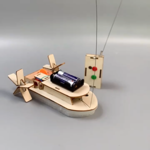 DIY เรือควบคุมระยะไกล STEAM การศึกษา วิทยาศาสตร์ ทำด้วยมือ ของเล่นเพื่อการศึกษา