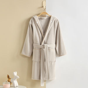 CREATE LOVE | Cotton Water Absorbent Towel Robe