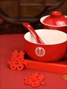 【Ready Stock】Wedding Tea Cup Set Bowl Set Wedding Gift Wedding Present Set【现货】结婚敬茶杯套装新人改口喜碗喜杯喜筷敬酒敬茶盖碗茶具套装一整套