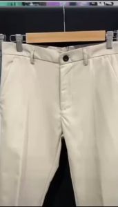 Fashion Casual Slacks Cropped Pants X201 กางเกงสแล็คชาย 5ส่วน สไตย์เกาหลี กางเกงขายาวชาย