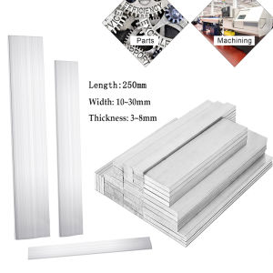 1pcs Thickness 3~8mm Width 10~30mm 6061 aluminum bar Metal Rectangular Flat Bar Square Rod Flat Steel Plate  Length 250mm