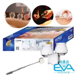 Bộ 12 Ống Giác Hơi Thuỷ Tinh Tặng Kèm Cây Mồi Lửa / Cốc Giác Hơi Thuỷ Tinh CD009 Made In Vietnam