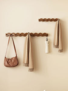 ตู้เสื้อผ้าติดผนังแบบไม่ต้องเจาะ ตู้เสื้อผ้าปุ่มประตูบ้านตกแต่งด้วยดอกไม้แบบโมเดิร์นเรียบง่าย