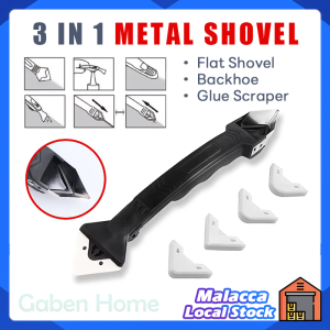3 In1 Glass Glue Angle Scraper Multifunctional Rubber Shovel Trimming Silicone Remover Metal Scraper Angle Seam Shovel