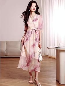 DAIXIANGFEIZI | Summer New Waist-cinching A-line Midi Dress