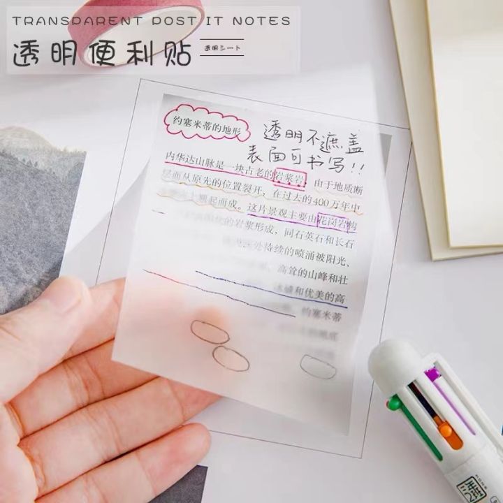 Nicedays🍒Sticky Note Transparan Tahan Air Untuk Kantor / Sekolah
