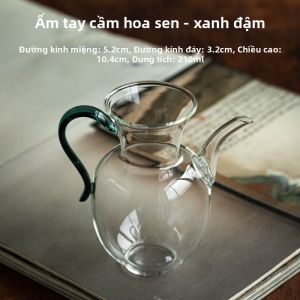 LUOSHENGMANSHENGHUO | Bình Trà Gongfu Cán Bên Dày Lên Mắt Kính Để Pha Lạnh