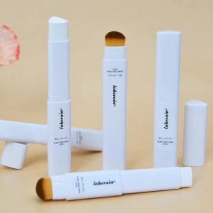 Color Changing Foundation Stick Korean Cover Cream Stick High Coverage Waterproof Dual-Ended with Brush Base Makeup