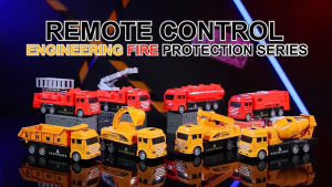 Remote Control Four-way Engineering Truck Excavator Dump Car Charge Childrens Toy
