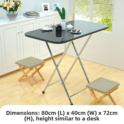 TONGGUMO | Folding Plastic Dining Table for Bed or Small Spaces