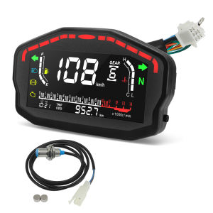 RYSJM | Universal Motorcycle LCD Speedometer Digital Meter Dashboard Odometer For 1/2/4 Cylinder For Honda For Ducati For Kawasaki