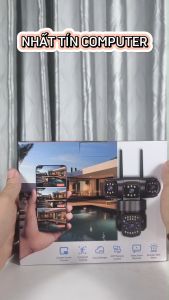 Camera IP wifi ngoài trời 4 mắt 3 màn hình PTZ Yoosee W990 phân giải 1920P x 3240 FullHD+ 2 Râu - tích hợp led trợ sáng led hồng ngoại ban đêm (4 tuỳ chọn) Nhất Tín Computer