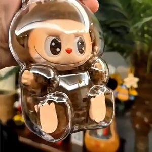 The Monsters Labubu V1 V2 Cover PVC Transparent Thickened Labubu Storage Box Cute Labubu Case PVC Waterproof 保护壳