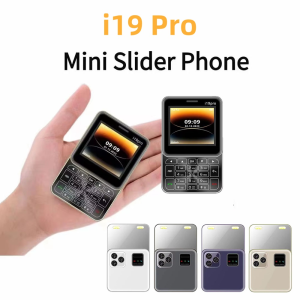i19 Pro 2.4inch Slide CellPhone Dual SIM Fashion Classic Design Foldable 2G Mobile Phone
