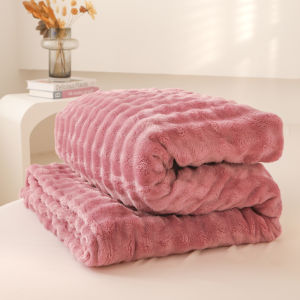 Thickened Winter Rabbit Fur Blanket Modern Simplicity Style Office Nap Air Conditioned Sofa Cover All Seasons Universal Towel Blanket
