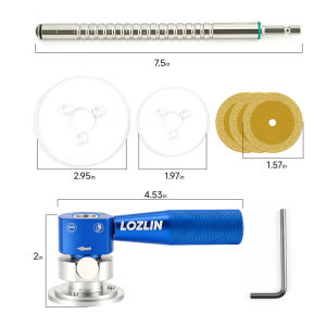 LOZLIN Internal Pipe Cutter for PVC Pipe Stainless Steel Plumbing Internal Cutting Tool with Diamond Grit Cutting Adjustable