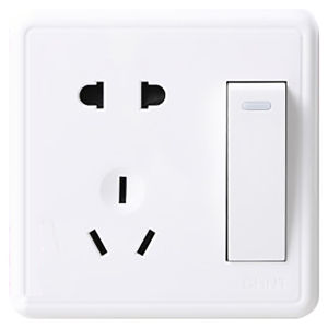 CHNT | Wall-mounted One Key Five Sockets and Nine-hole Switch Panel 16A